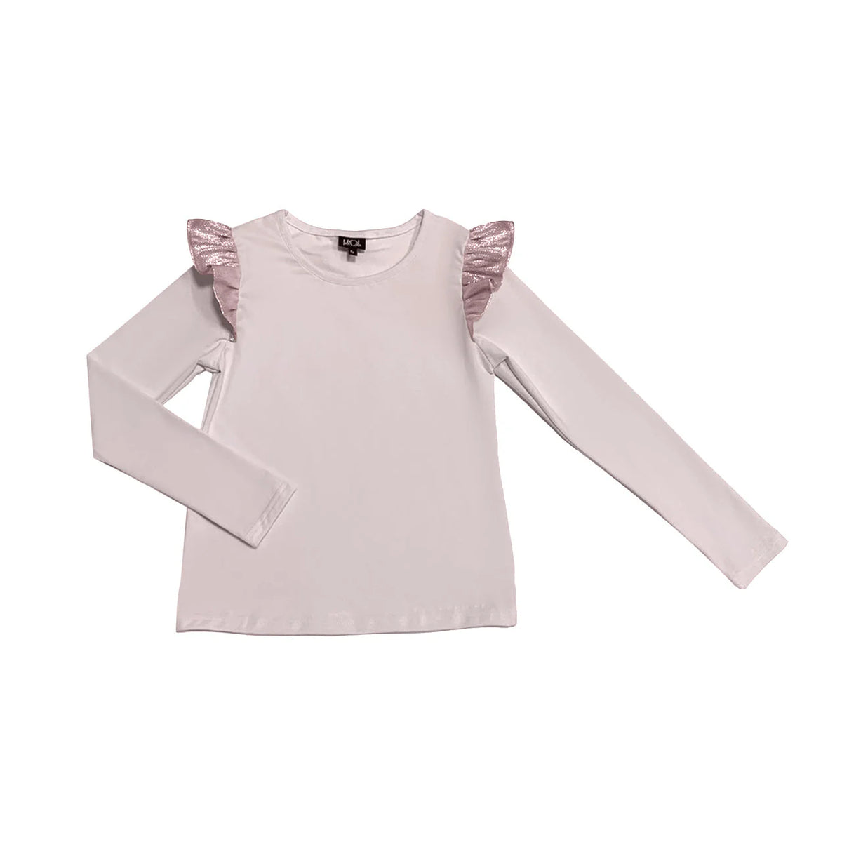 Little Olin Green Ruffle Sleeve Top main image 1