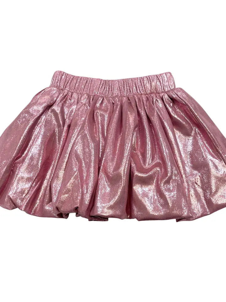 Little Olin Shimmer Pewter Top