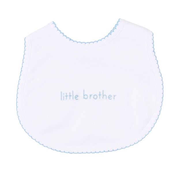 Magnolia Baby Little Brother Embroidered Bib