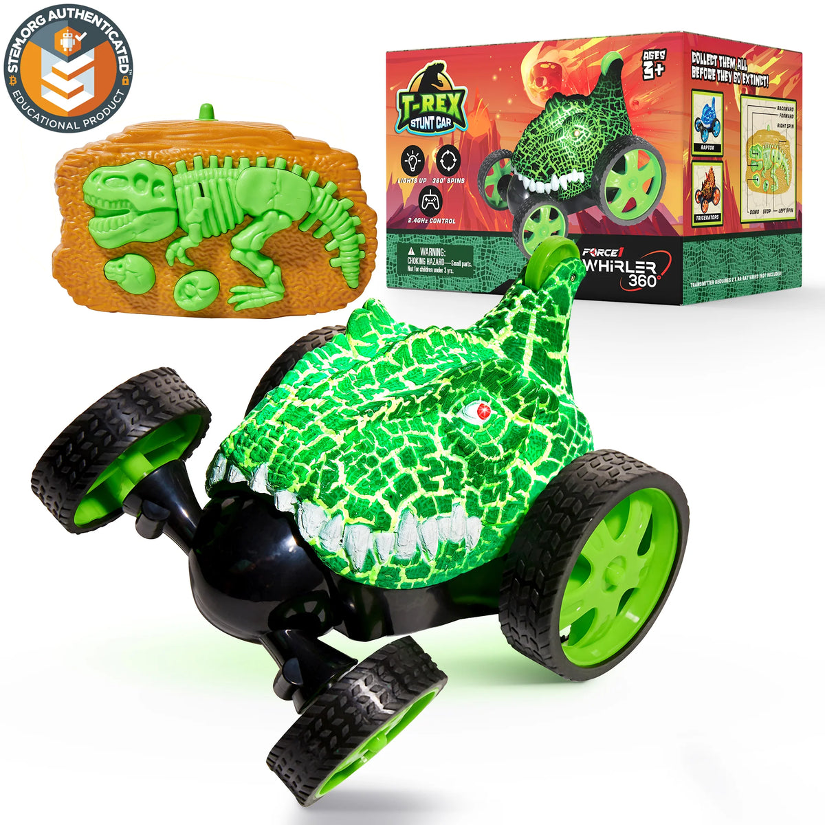 Remote Control Dino Stunt Cars 360° Rotation – Olly-Olly