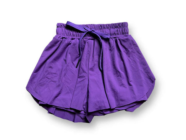 Belle Cher Butterfly Shorts  - Purple