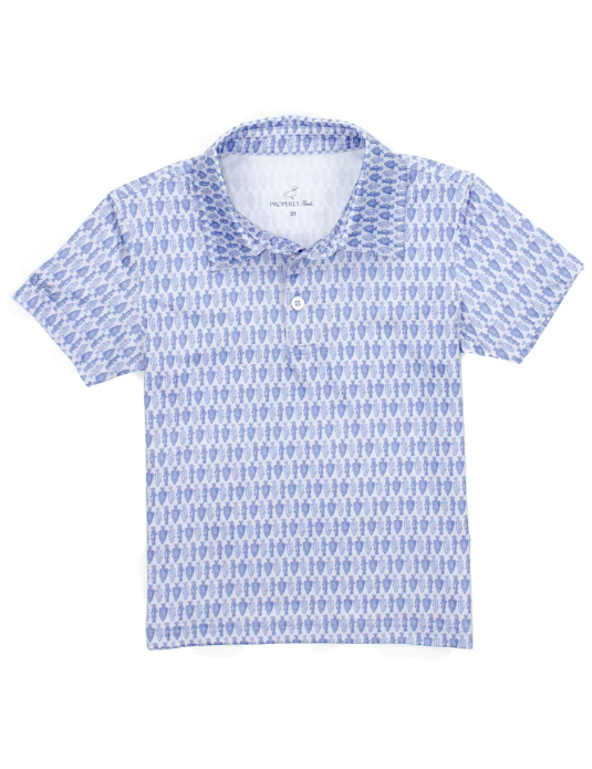 Properly Tied Boys Inlet Polo - Blue Marlin Fish main image 1