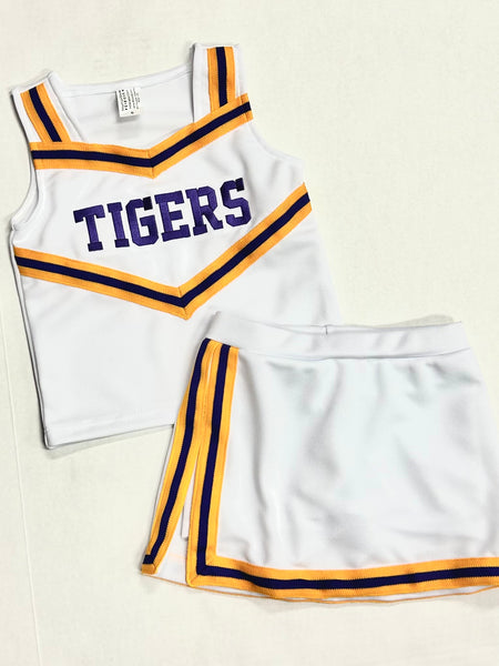 White Tigers Cheer 2Pc Uniform