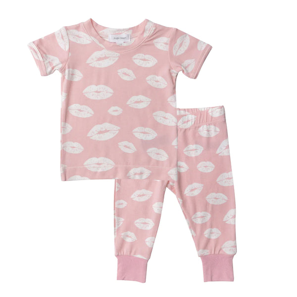 Angel Dear Pink Kisses 2Pc Pajama Set