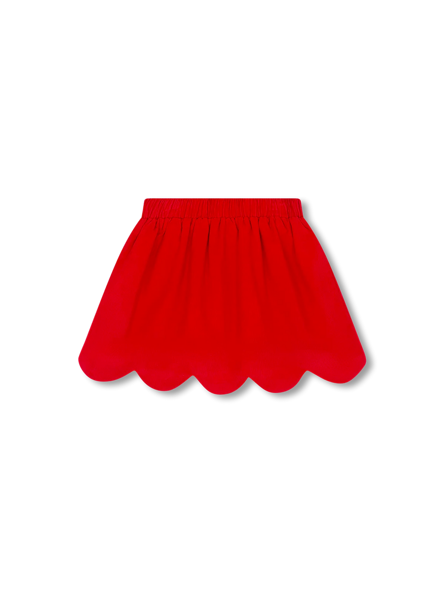 Susie Scallop Skirt - Pink Corduroy main image 0