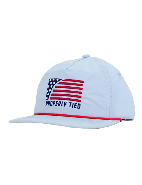 Properly Tied Rope Trucker Hat - Sport Flag