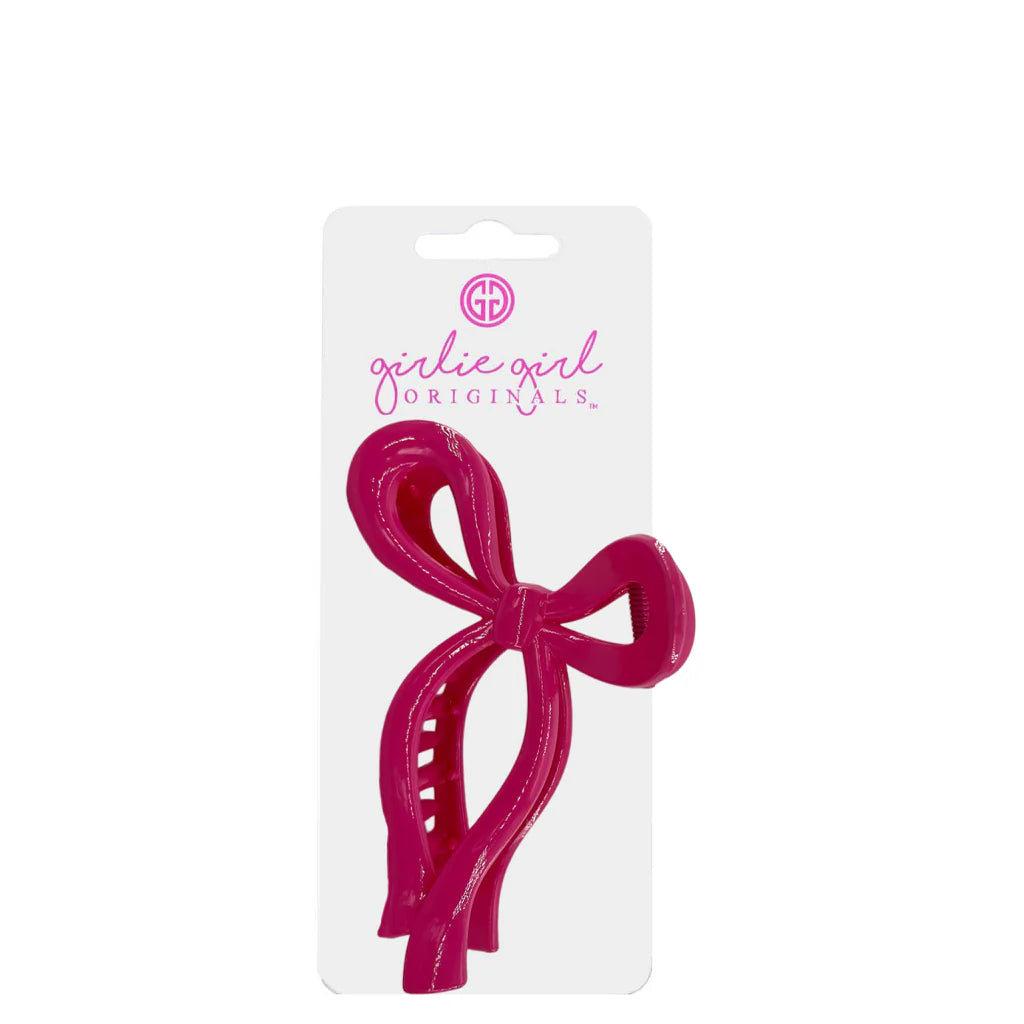 Gemini_mall Haarklammer Mit Schleife – Pinke Acryl-Haarschleife Für Frauen & Mädchen