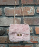 Faux Fur Crossbody Purse