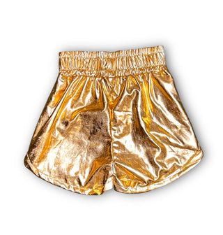 Belle Cher Gold Metallic Shorts