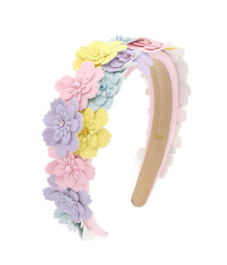 Bari Lynn Leather Flower Headband