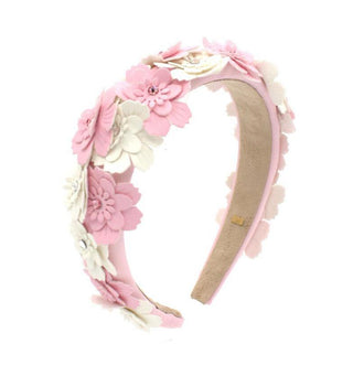 Bari Lynn Leather Flower Headband