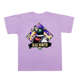Belle Cher Purple Mardi Gras Bead Hunter S/S Tee