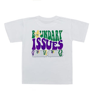 Belle Cher White Mardi Gras Boundary Issues S/S Tee