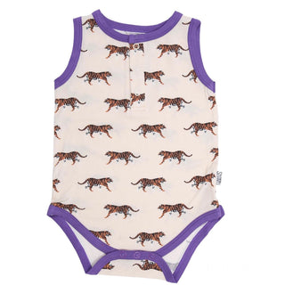 Southern Slumber Geaux Bamboo Henley Onesie with Snaps