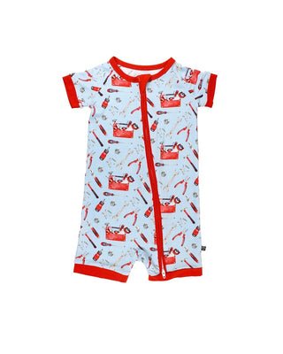Lev Baby Matt Tools Shorts Zippered Romper