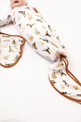 Southern Slumber- Ducks Bamboo Knotted Gown