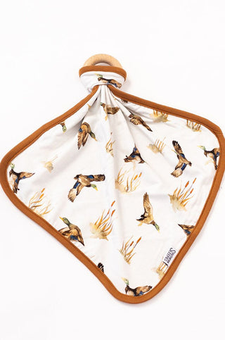 Southern Slumber- Ducks Lovie with Wooden Ring