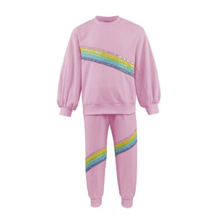 Lola and the Boys Pink Rainbow Stripe Set