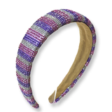 Bari Lynn Stripe Fully Crystallized Headband