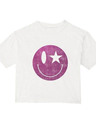 Prince Peter Fuschia Foil Happy Face Tee