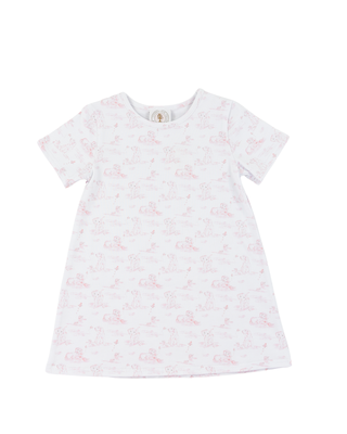 Girls Snips and Snails Pink Susie Swing Dress