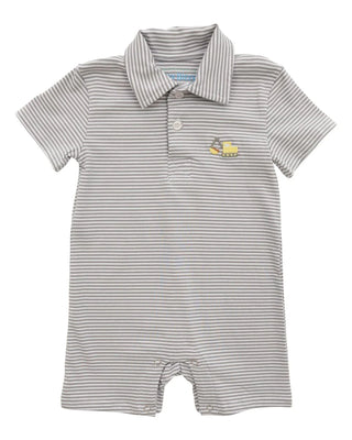 Itsy Bitsy Construction Polo Romper