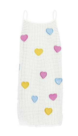 PQ Swim White Olivia Hearts Cover Up