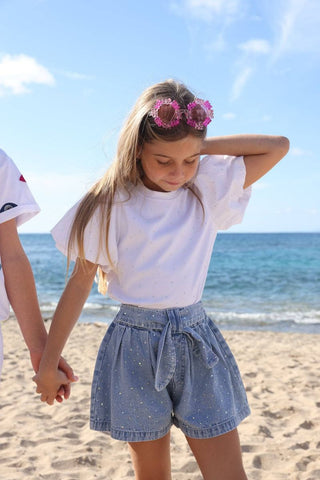Lola and The Boys Sparkle Princess Ruffle T-shirt