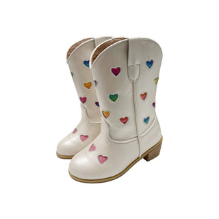 Lola and the Boys Pastel Ombre Hearts Cowgirl Boots