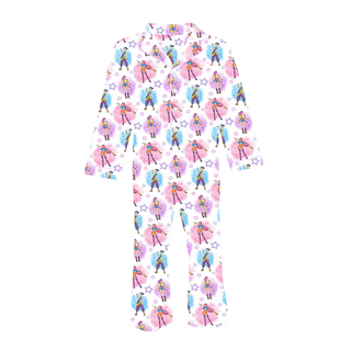 Kids KPOP Print 2Pc Silky Satin PJ Loungewear Set (Long)