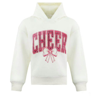 Lola and the Boys Crystal Cheer Bow Sweatshirt