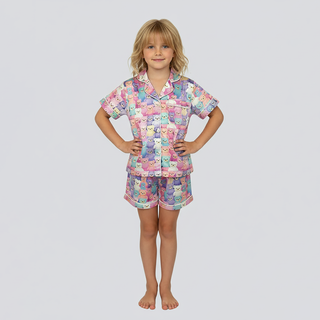 Sweet Bears Satin Loungewear Set