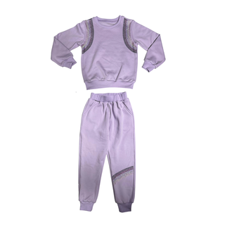 Sparkle and Bling Set - Sweatshirt and Pull on Jogger with Pockets