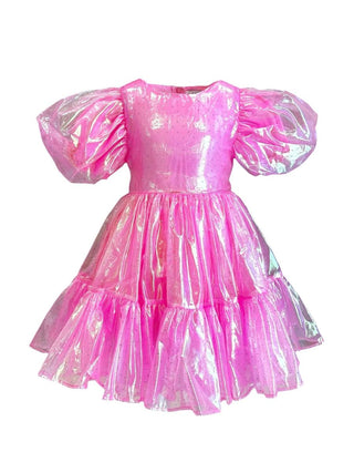 Lola and the Boys Crystal Pink Hologram Dress