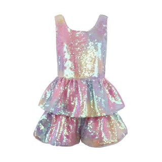 Lola and The Boys Sequin Ombre Romper