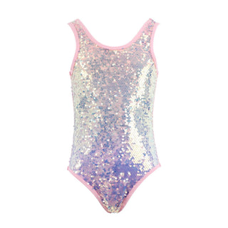 Lola and The Boys Sequin Ombre Shimmer Swimsuit