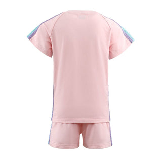 Lola and The Boys Pink Rainbow Short Set