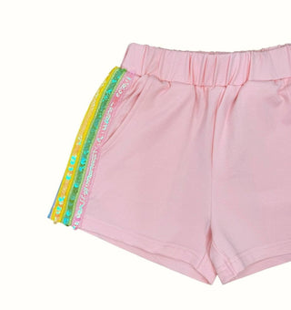 Lola and The Boys Pink Rainbow Short Set