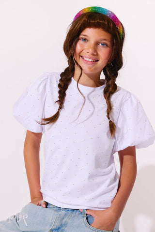 Lola and The Boys Sparkle Princess Ruffle T-shirt