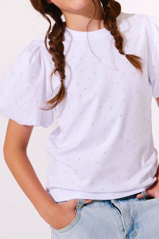 Lola and The Boys Sparkle Princess Ruffle T-shirt