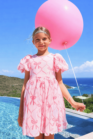 Lola and the Boys Sparkle Pretty Bows Dress