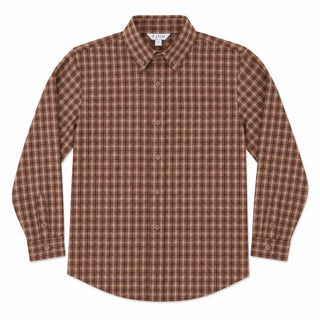 Pierfront Button down: Saddle Plaid