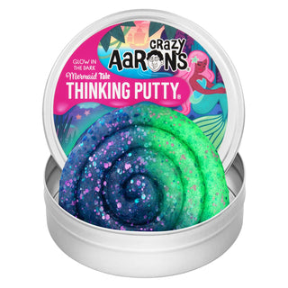 Crazy Aaron's Mermaid Tale Putty - 4" Thinking Putty Tin