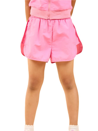 Sadie & Sage 2Pc Nylon Short Set - Pink