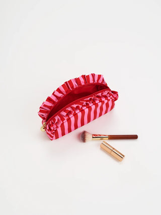 Ruffle Small Zip Pouch