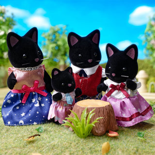 Calico Critters - Midnight Cat Family