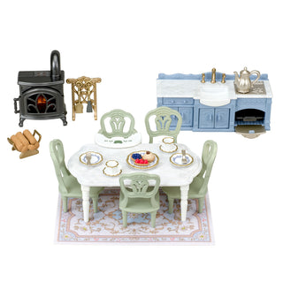 Calico Critters - Elegant Dining Room