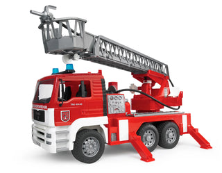 Bruder MAN TGA Fire Engine w/ Ladder Water Pump & Light/Sound Module
