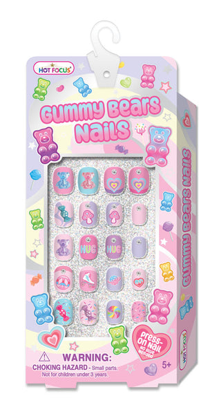 Hot Focus Gummy Bear Nails