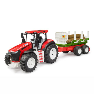 Bruder ROADMAX Tractor w/ Logging Trailer and Logs